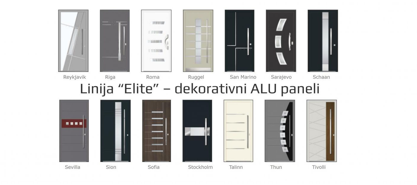 ALU ulazna vrata ELITE | Lidermax | Dugo Selo | Zagreb