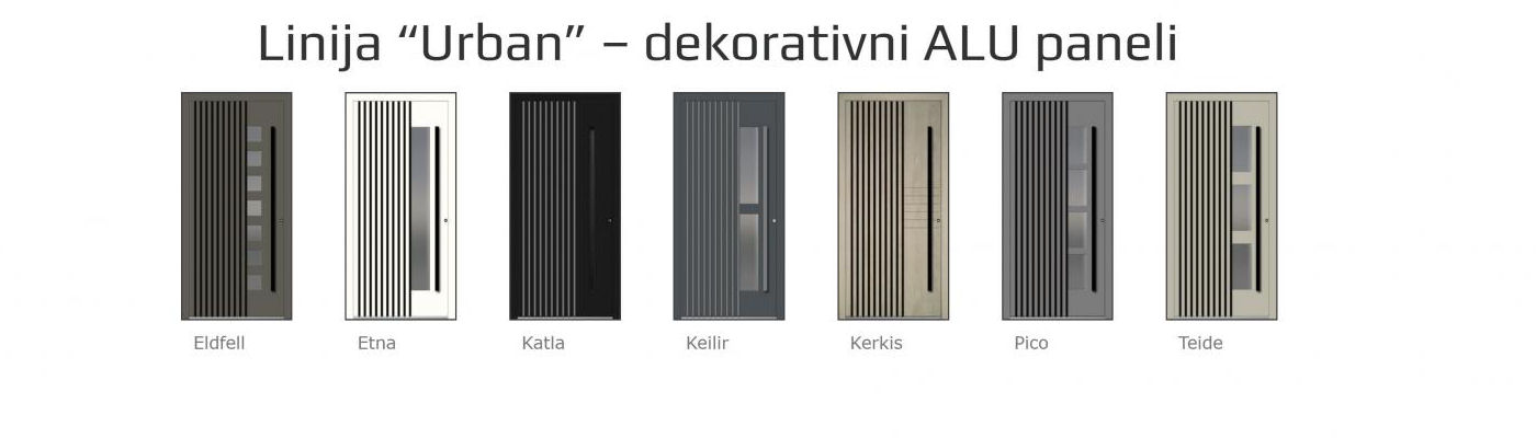 ALU ulazna vrata URBAN | Lidermax | Dugo Selo | Zagreb