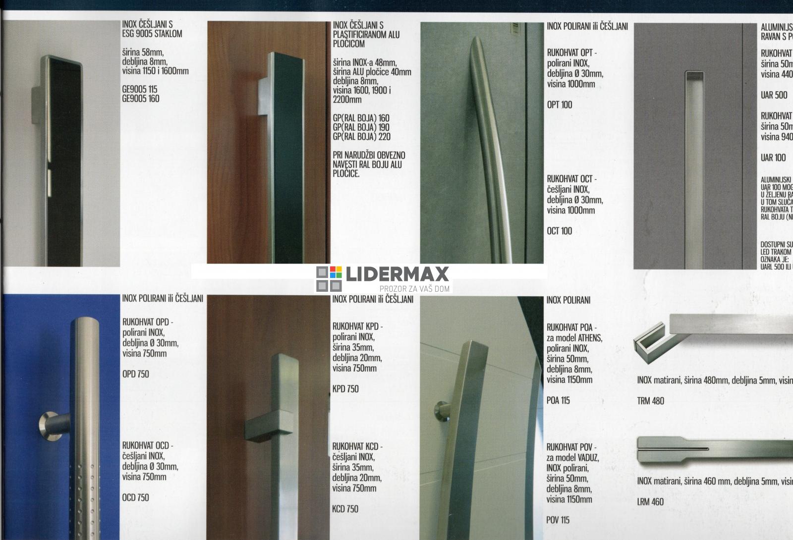 Inox rukohvati za ulazna vrata | Lidermax | Dugo Selo | Zagreb